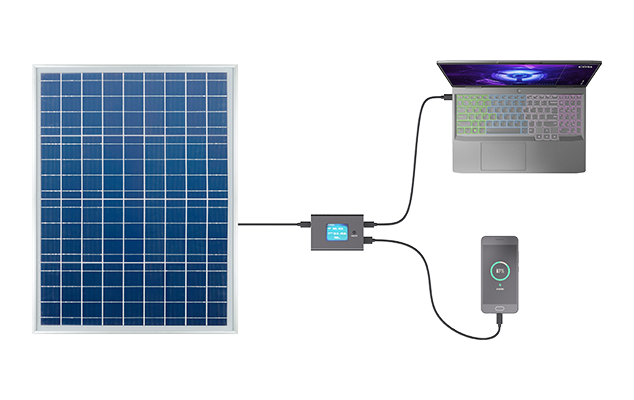 Portable Solar Direct Charger Adaptor