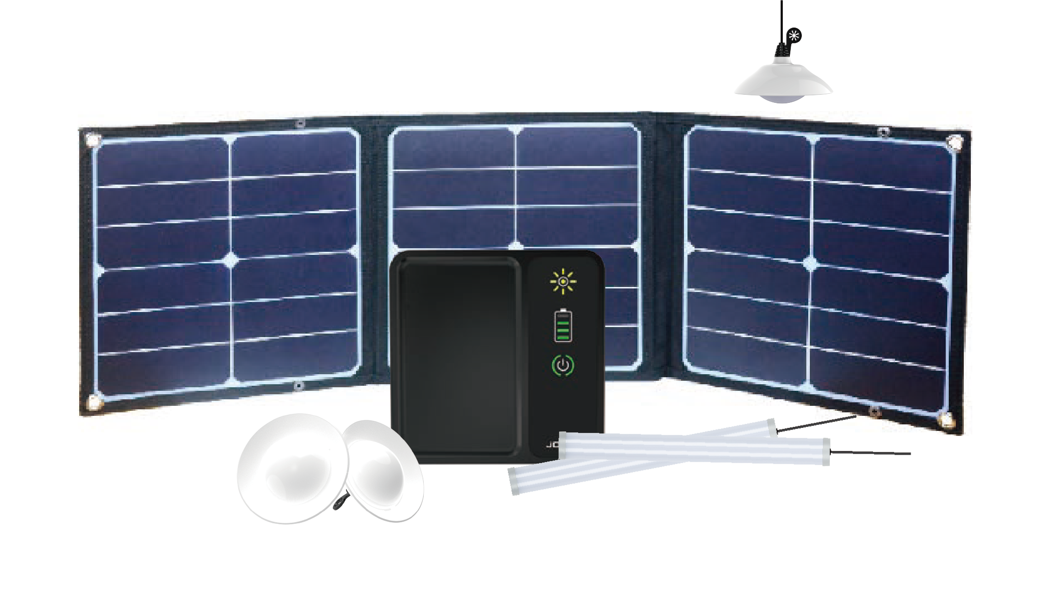 Small-scale solar lighting system