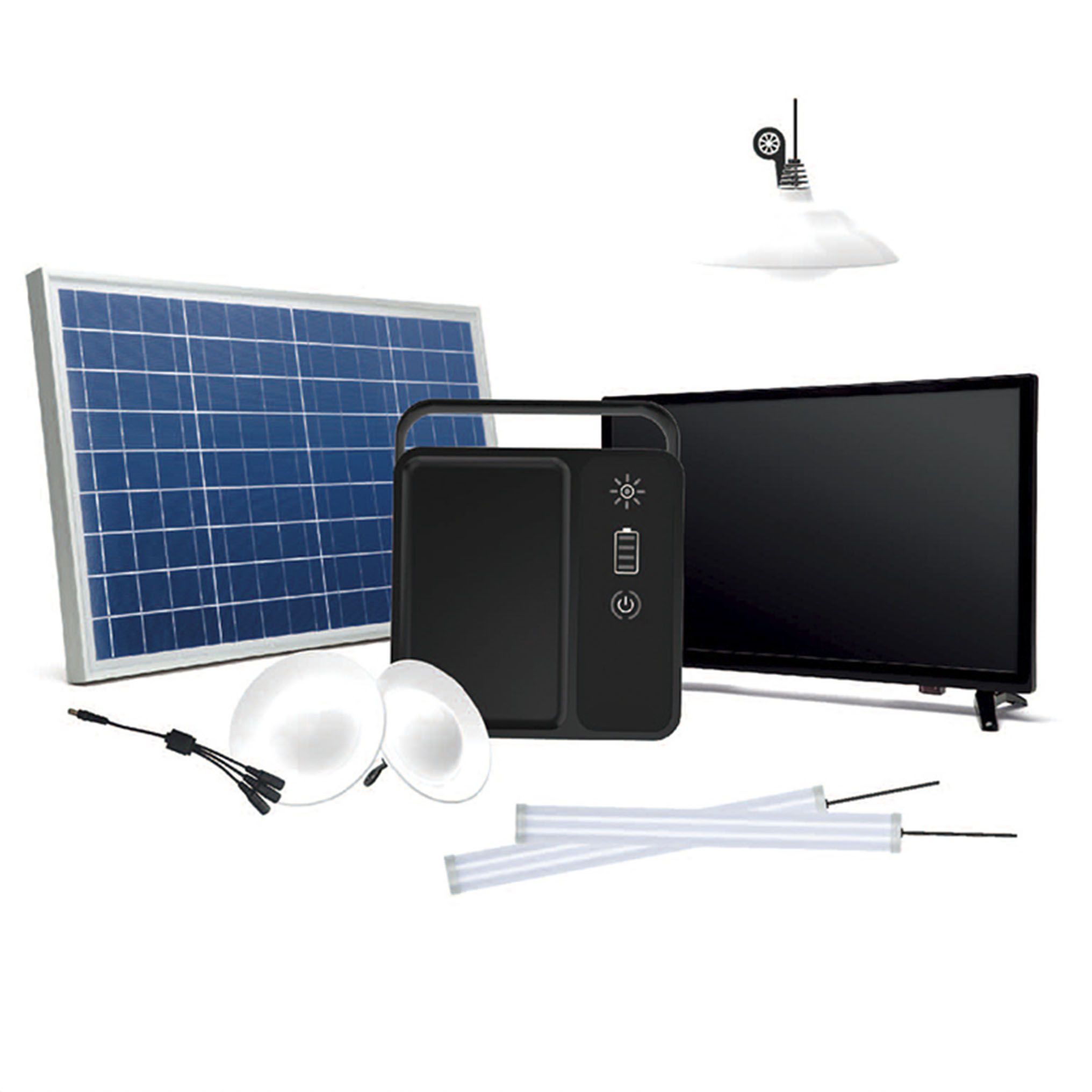 Small-scale Solar Emergency Lighting System Kit
