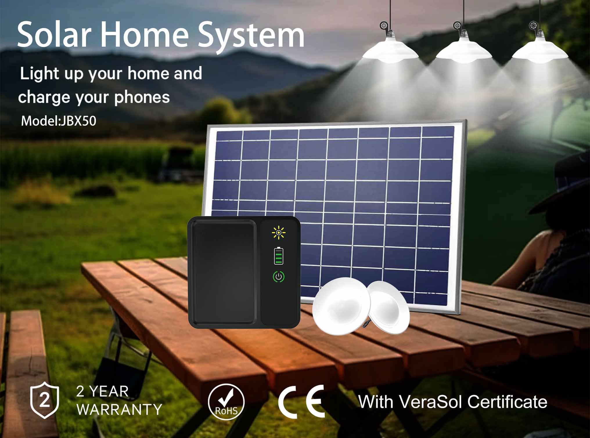 Solar light system kit