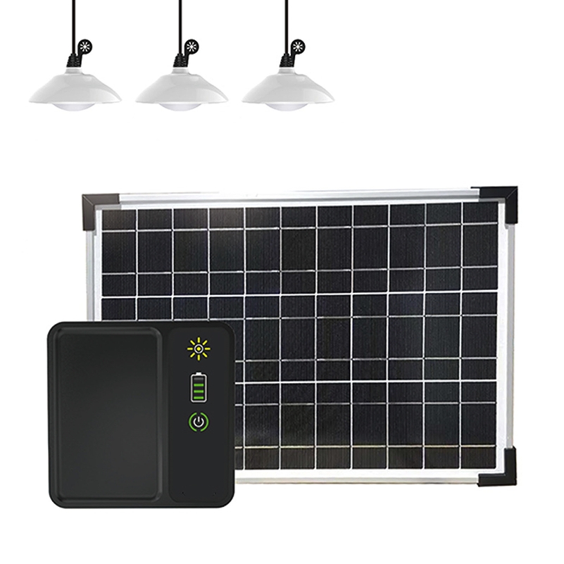 Mini Solar Home Lighting System Kit with battery