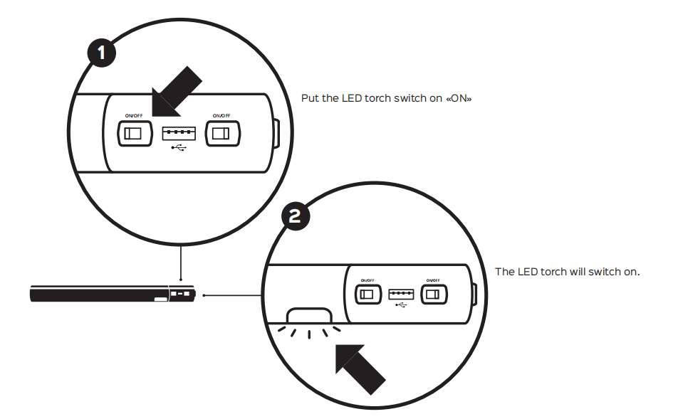 rechargeable solar battery stick