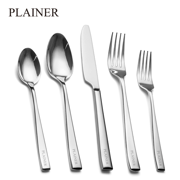 Plainer Forged Stainless-Steel Cutlery Set, Mirror Finish
