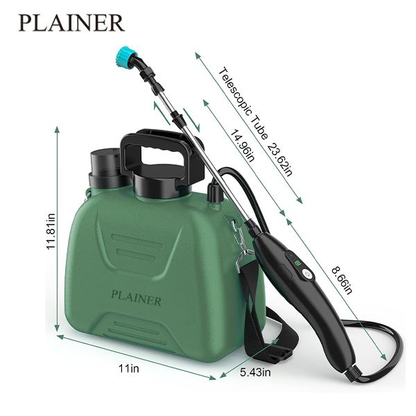 Plainer Upgrade Electric Garden Sprayer with Battery Indicator