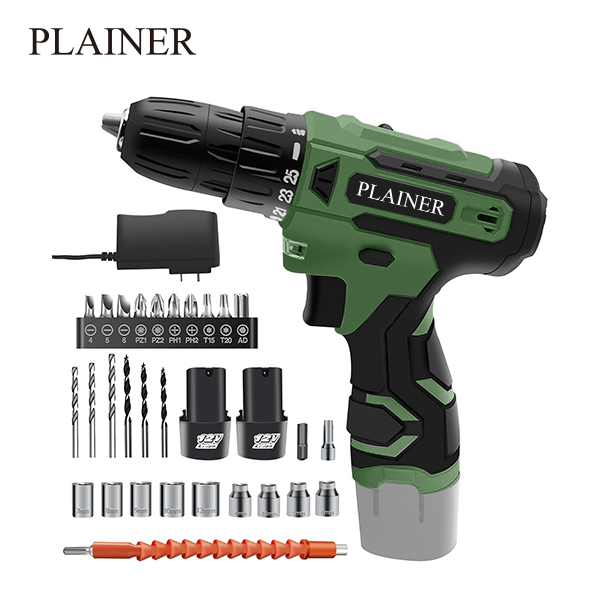 Plainer 2V Electric Drill with Lithium Battery and Charger