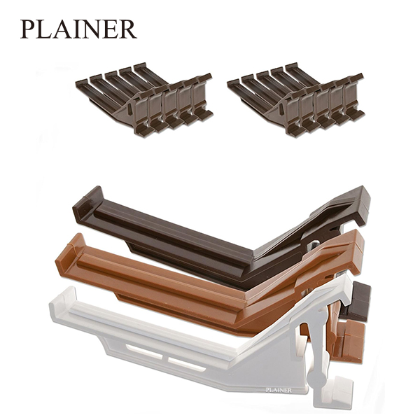 Plainer White Vinyl Gutters Bracket