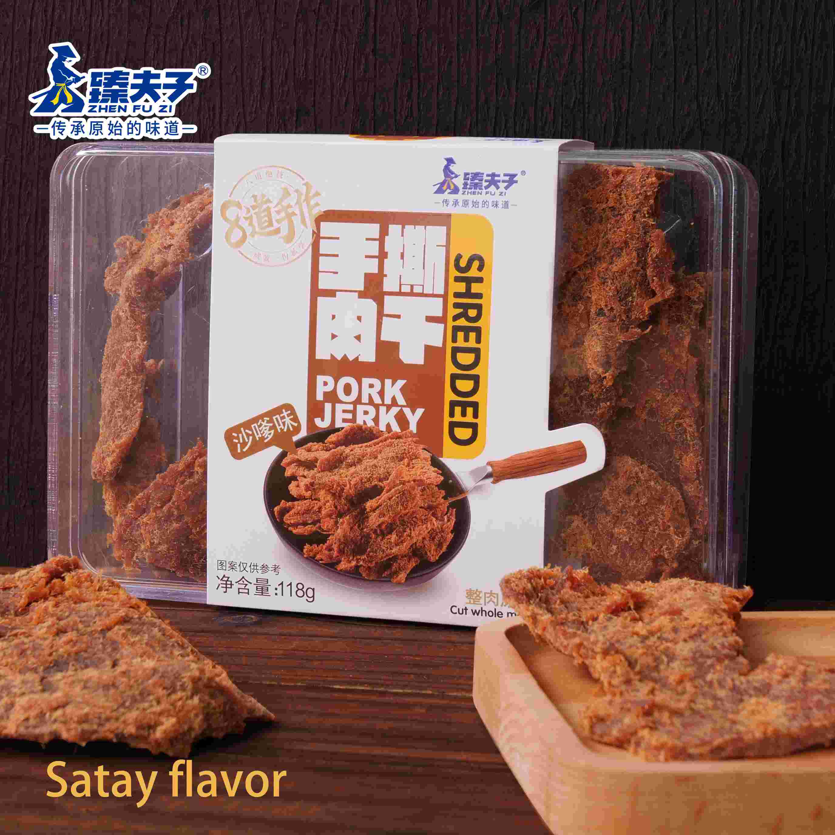 Wholesale Hand Torn Chinese Dried Pork Meat Snacks