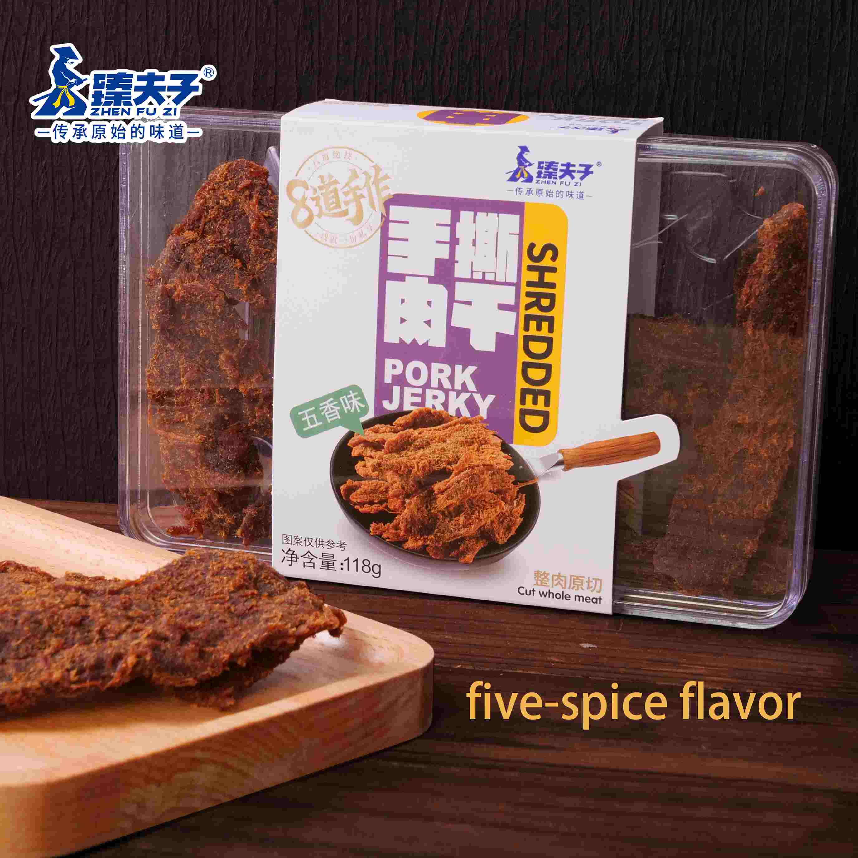 Wholesale Hand Torn Chinese Dried Pork Meat Snacks