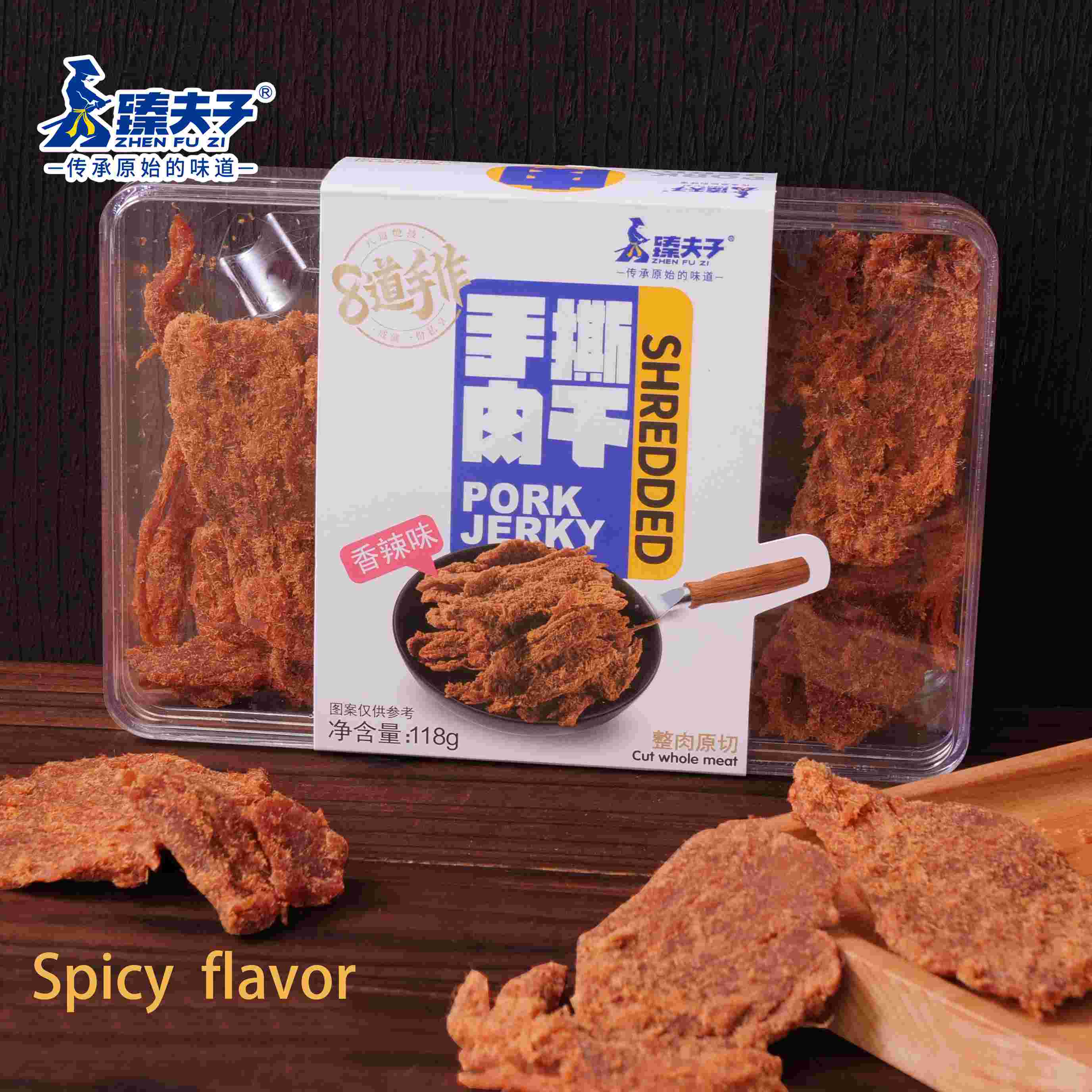 Wholesale Hand Torn Chinese Dried Pork Meat Snacks