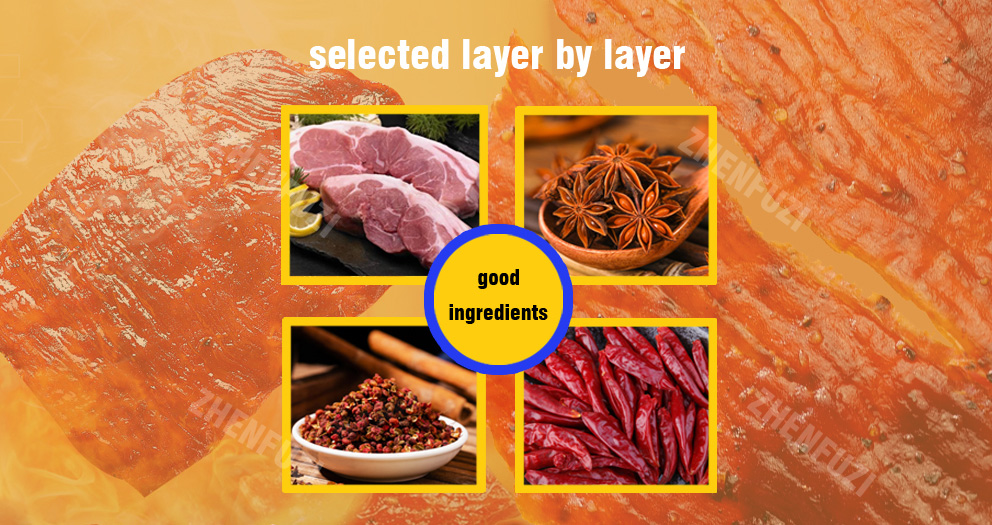 high-protein dried pork meat
