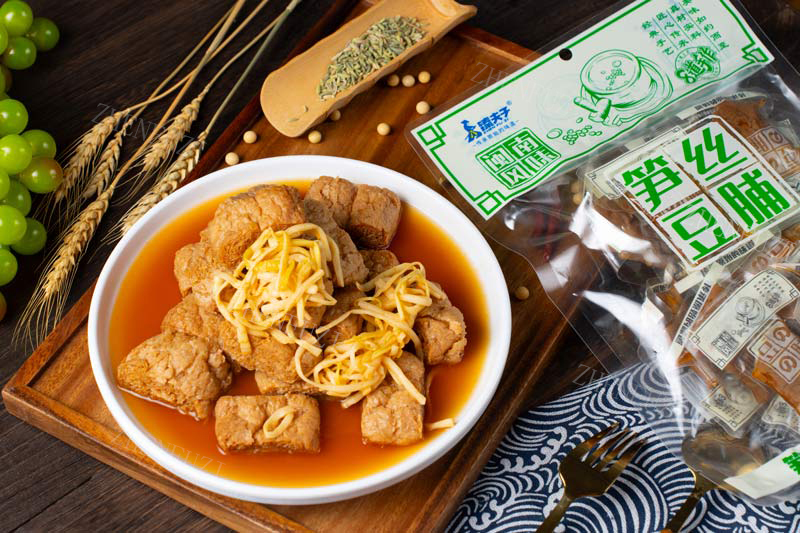 bamboo shoots with dried tofu