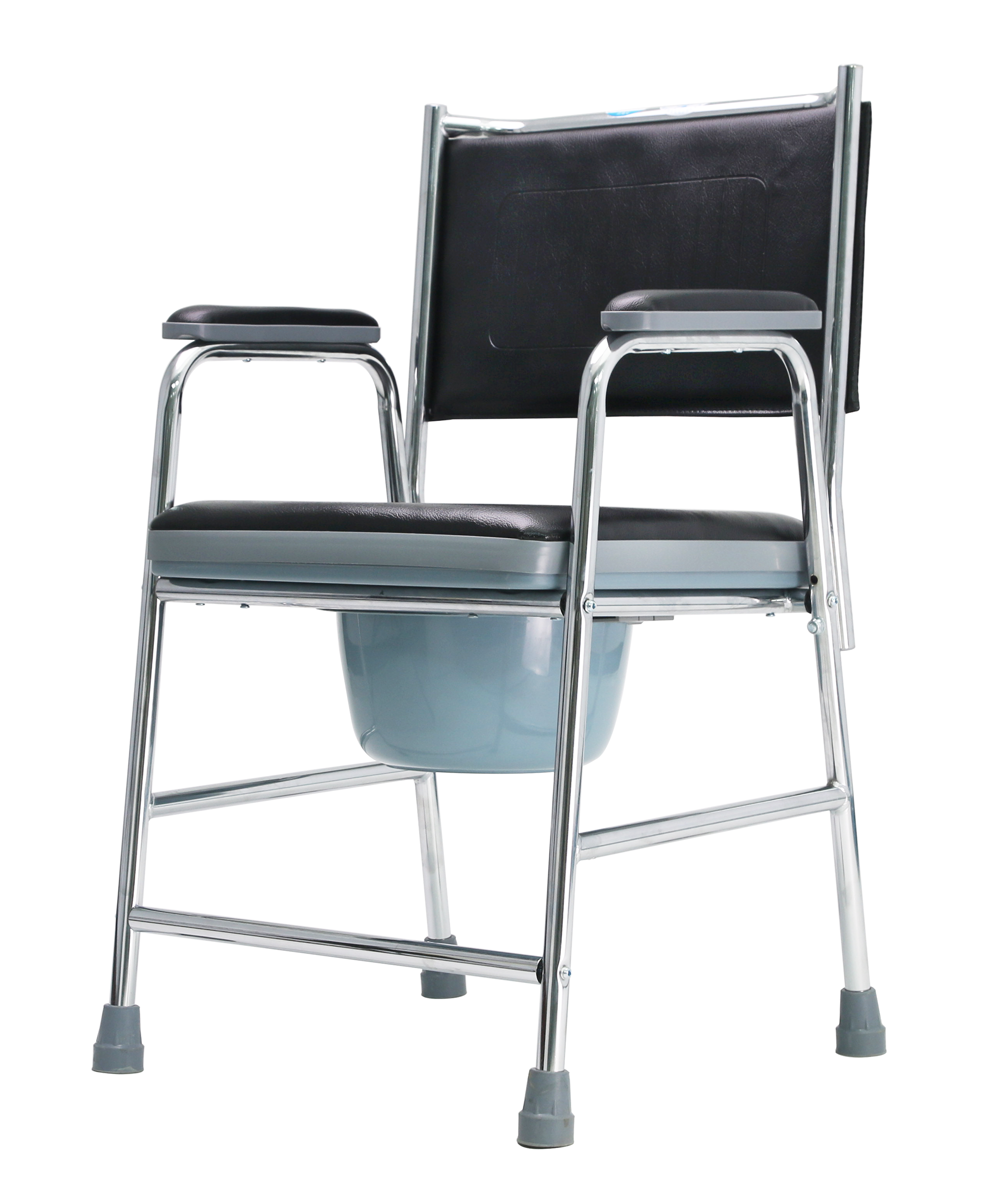 Chrome steel Washable comfortable Commode Chair Rehabilitation Therapy Supplies Delivery Time 20 - 45 Days
