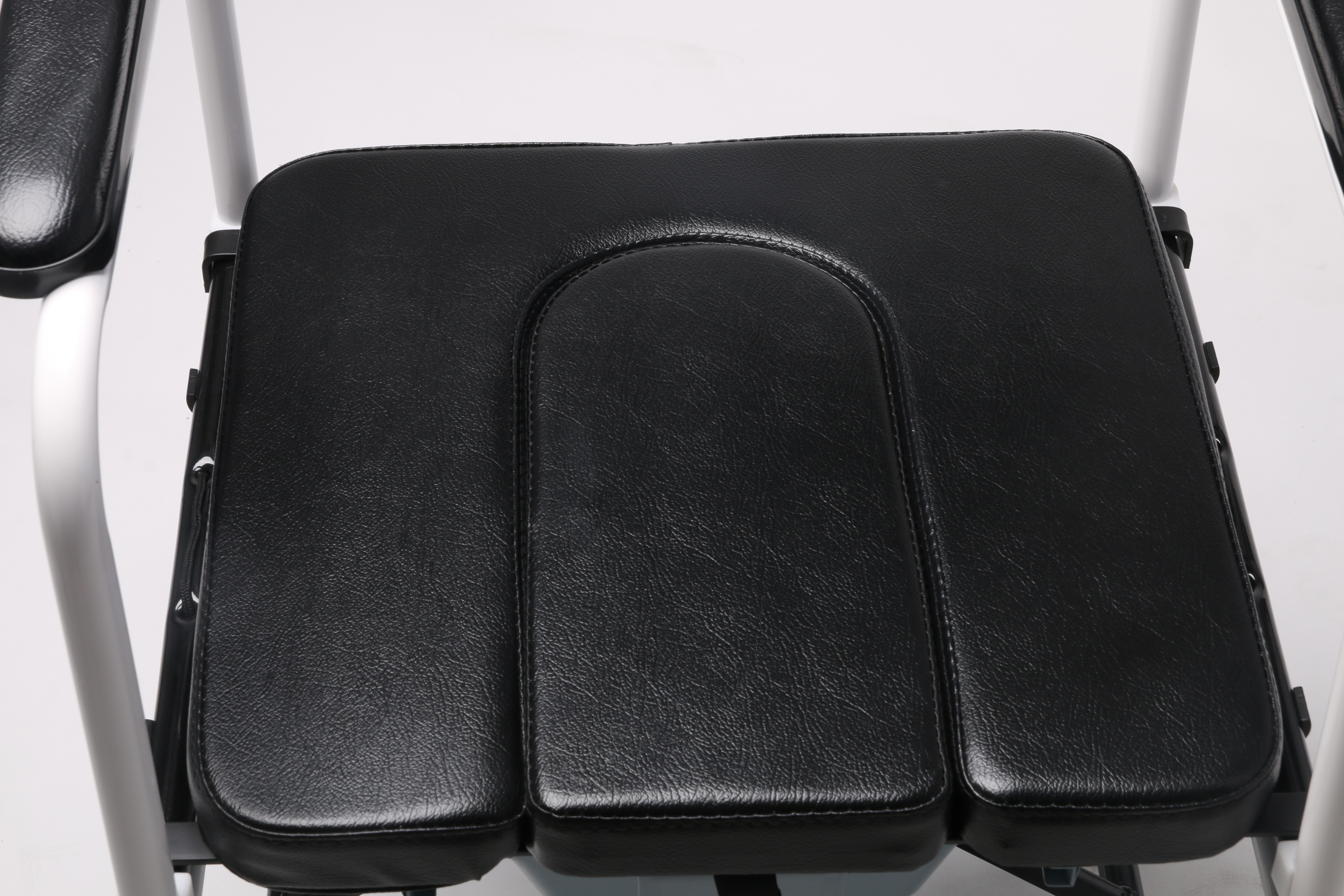 Powder coated steel Foldable Toilet Commode Chair Wheelchair COMMODE CHAIR