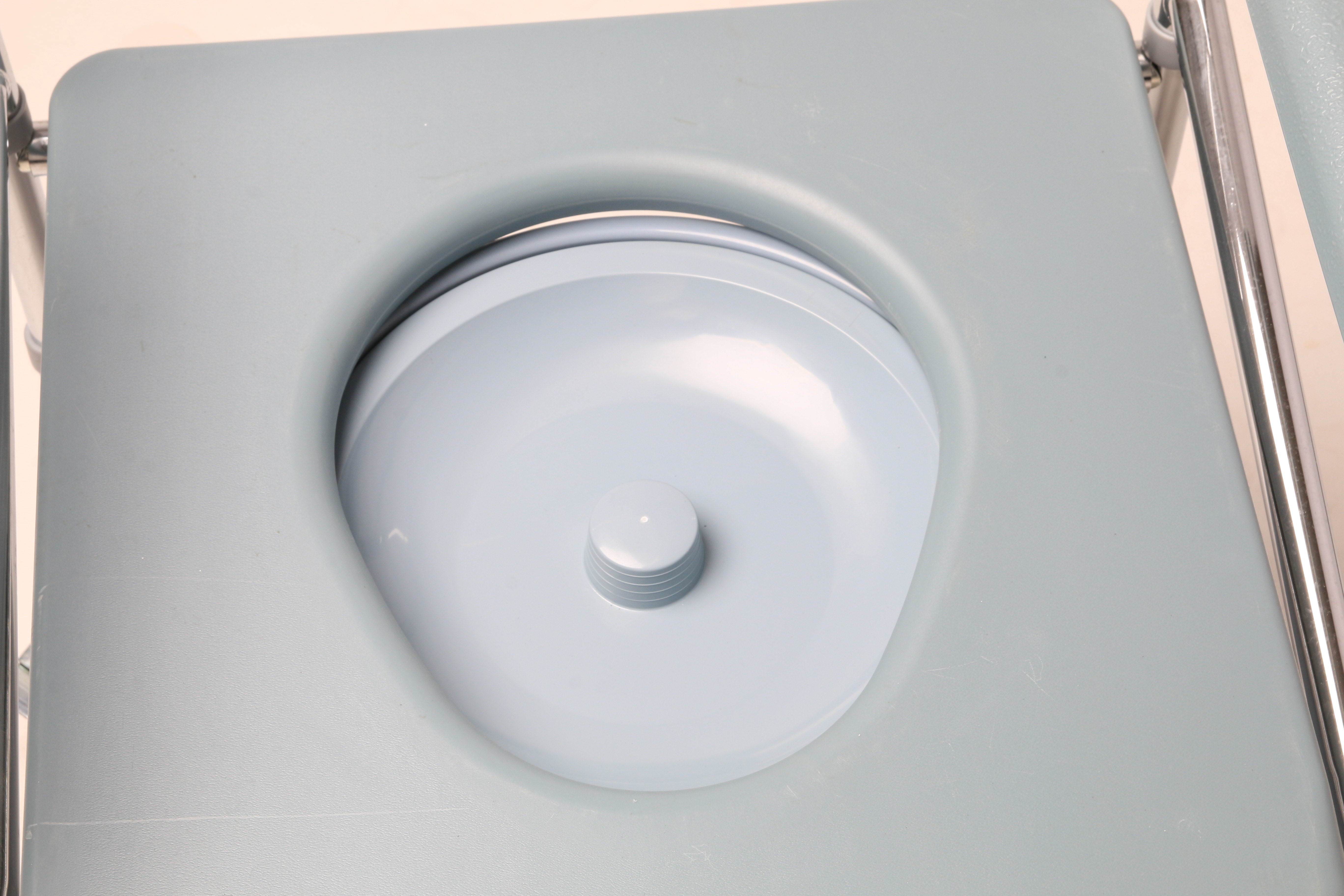 Chrome steel foldable Height adjustable Toilet Commode Chair Wheelchair COMMODE CHAIR