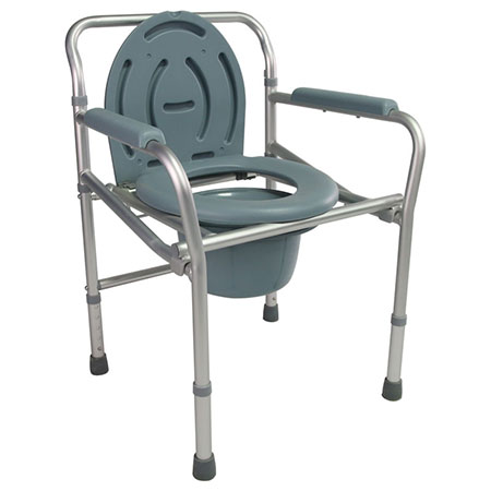 Commode chair with anodized frame Height adjustable Toilet Commode Chair Wheelchair COMMODE CHAIR
