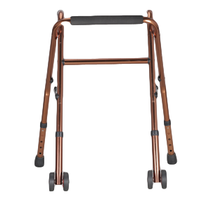 Aluminium Heavy Duty Frame Folding Walker with Wheels
