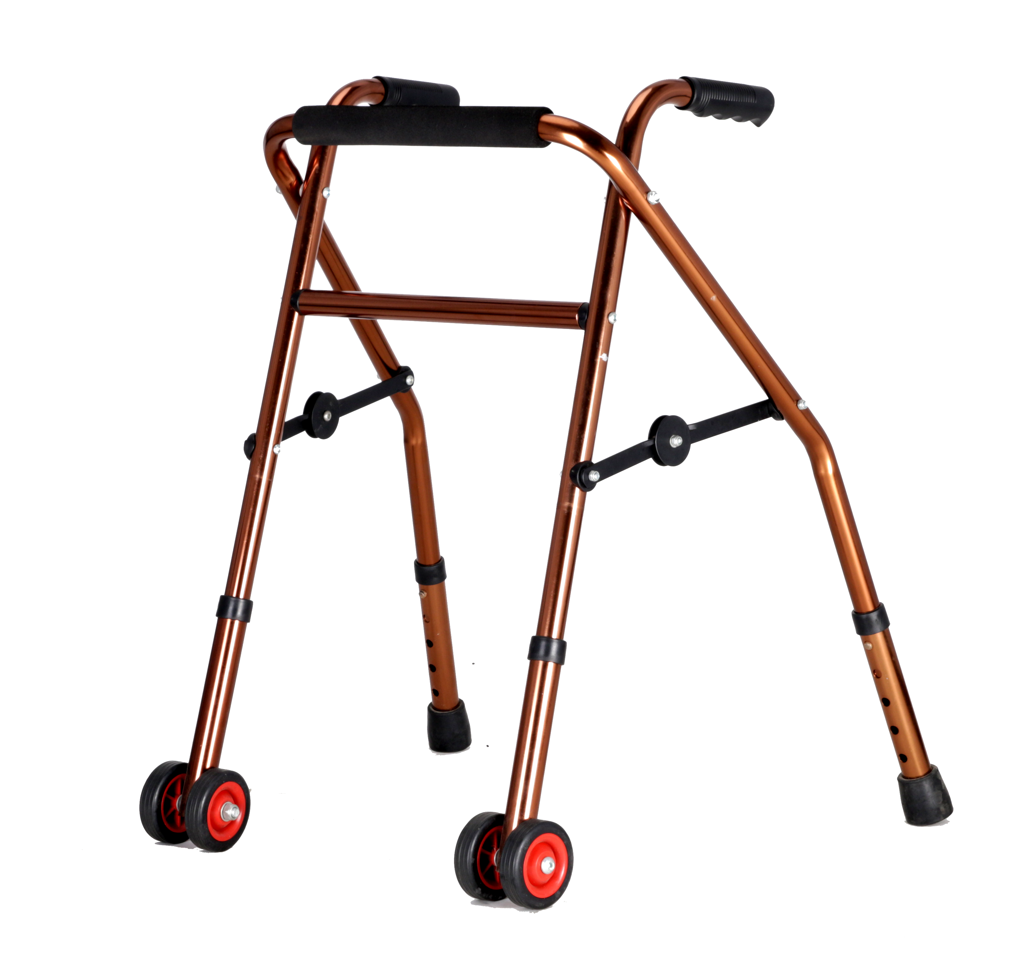 Aluminium Heavy Duty Frame Folding Walker with Wheels