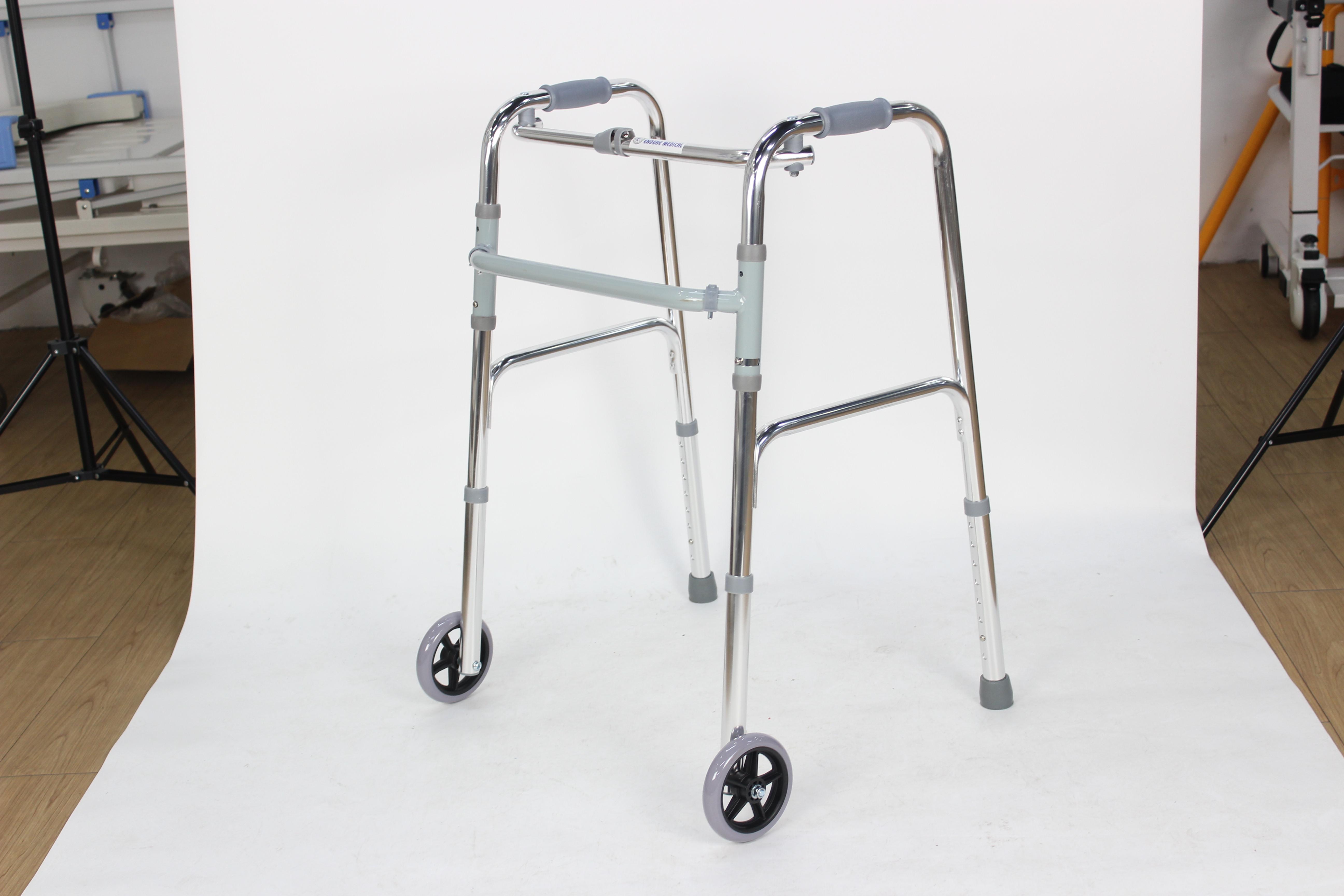 Portable Folding Walker with Wheels WALKING AIDS