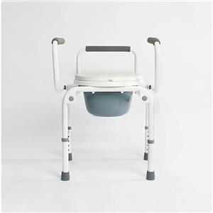 Lightweight Folding Height Adjustable Commode Chair