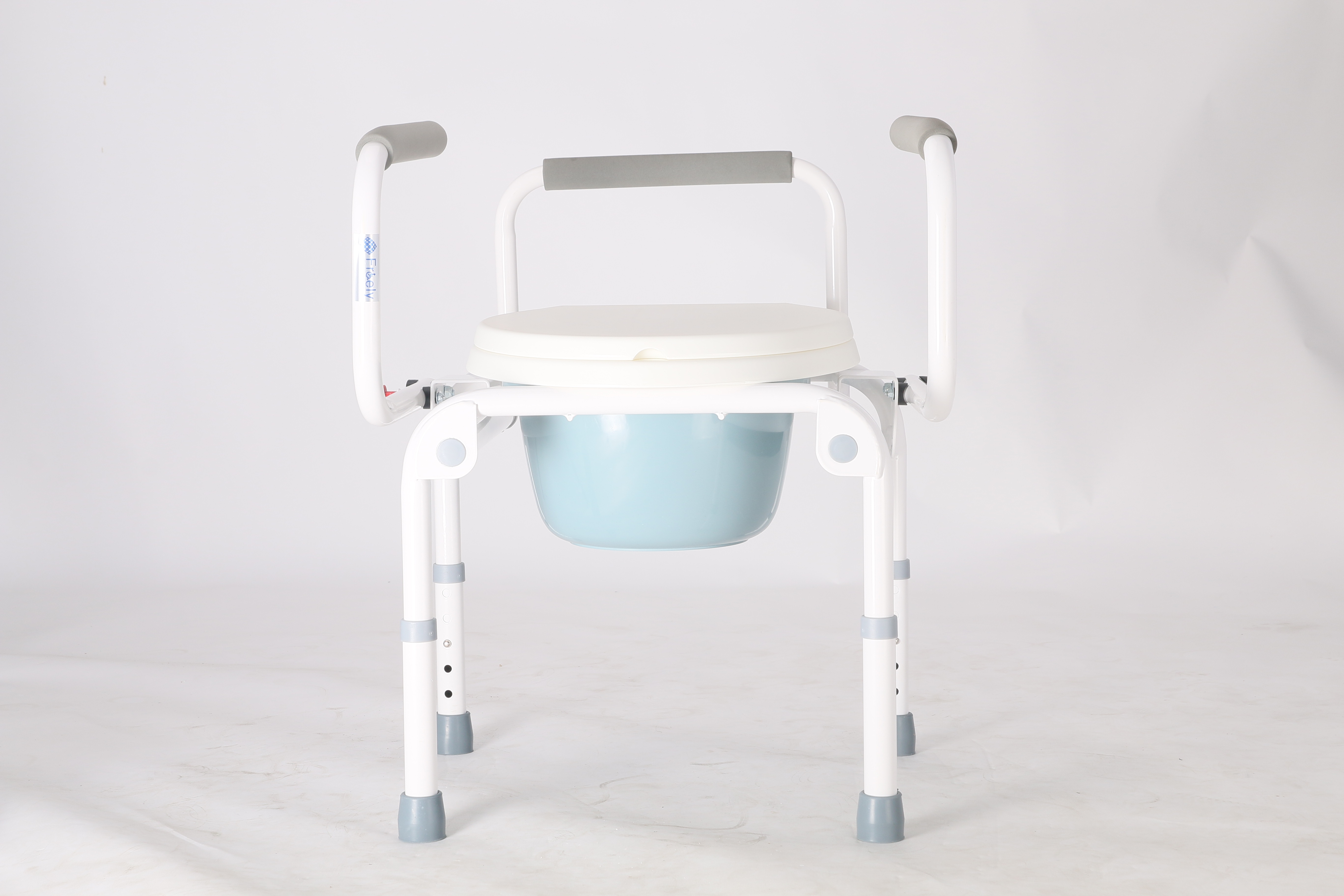 Lightweight Folding Height Adjustable Commode Chair