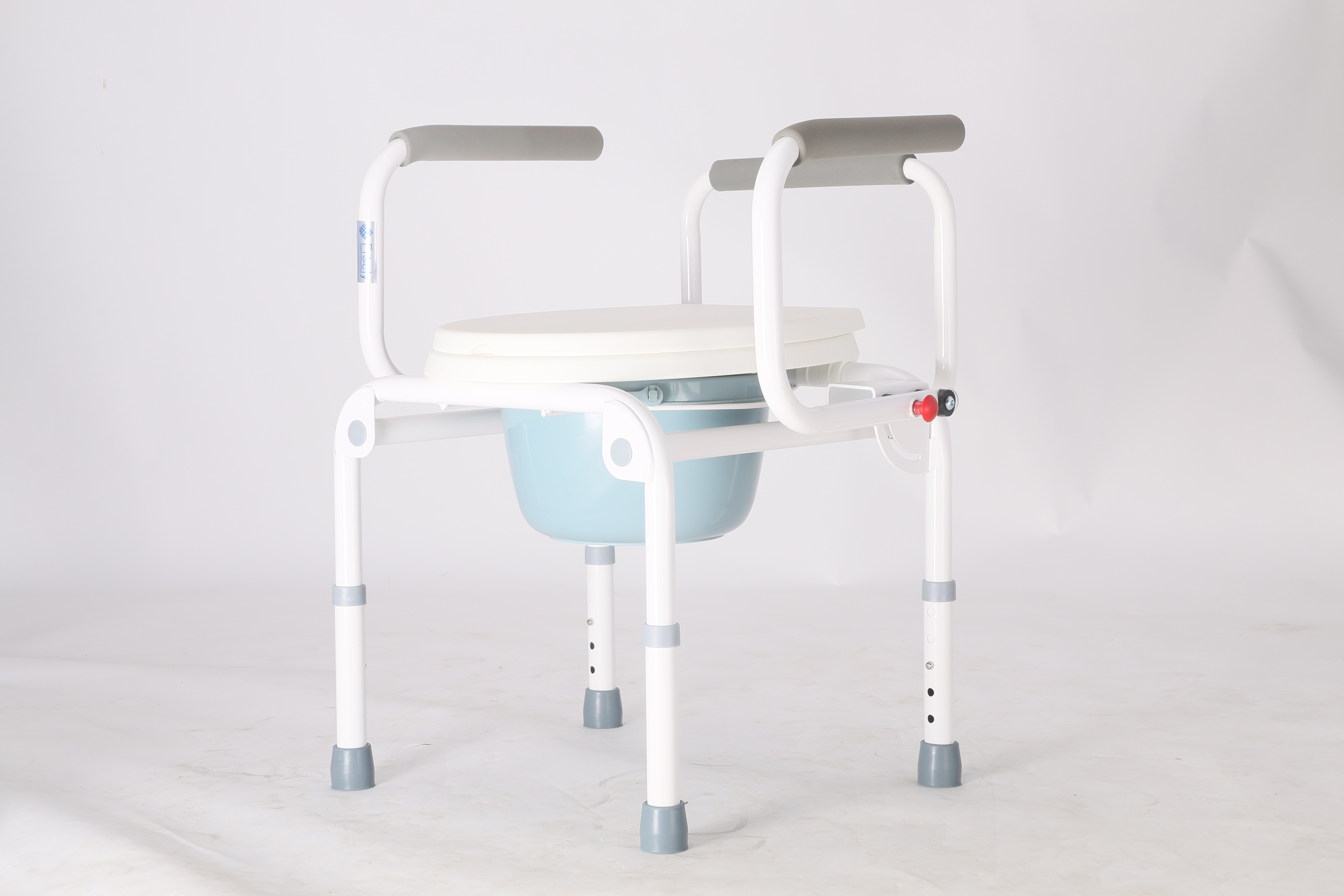 Lightweight Folding Height Adjustable Commode Chair