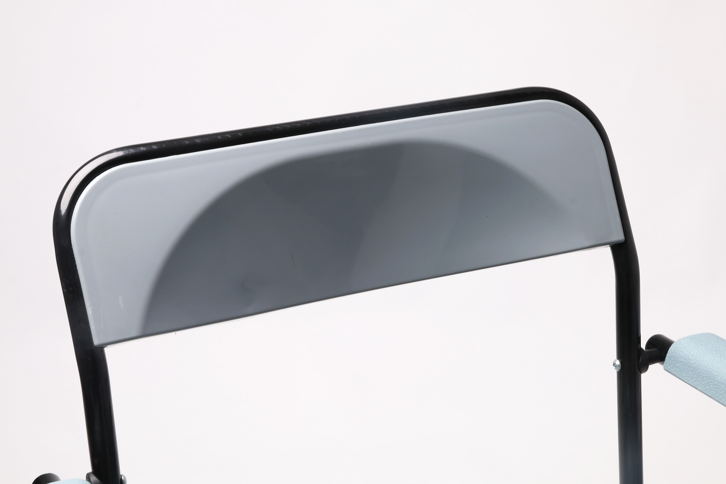 Folding Height Adjustable Commode Chair Wheelchair