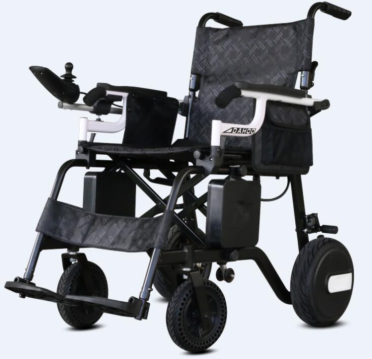 20KG Brushless Light Electric Wheelchair foldable with Flip up Armrest Detachable Battery for disabled