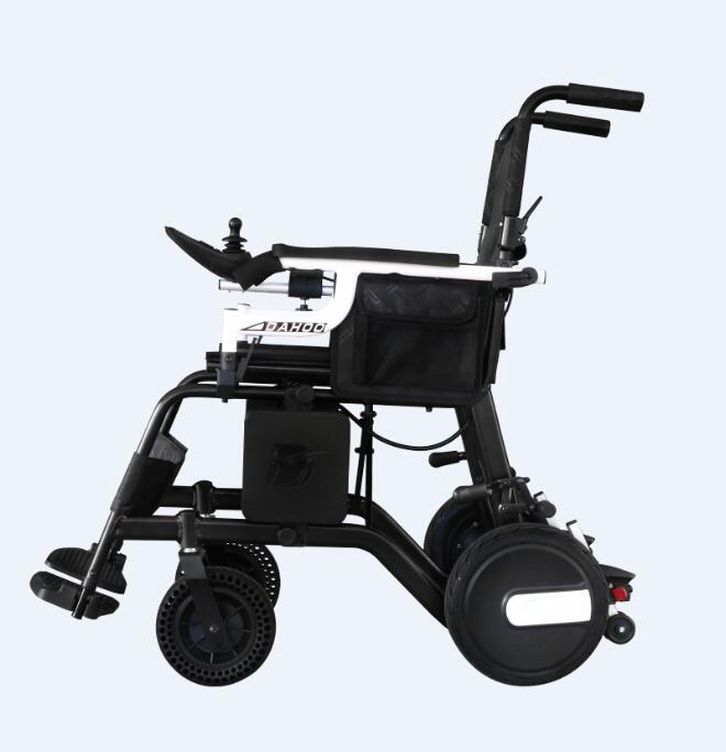 20KG Brushless Light Electric Wheelchair foldable with Flip up Armrest Detachable Battery for disabled