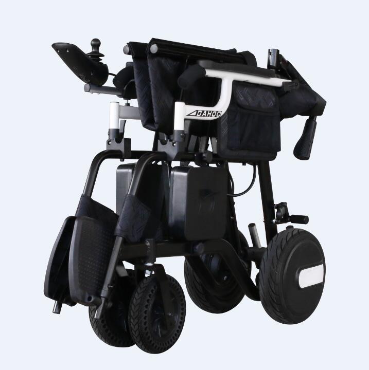 20KG Brushless Light Electric Wheelchair foldable with Flip up Armrest Detachable Battery for disabled