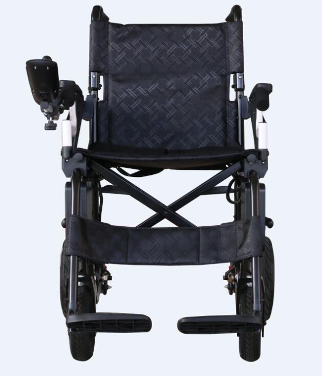 20KG Brushless Light Electric Wheelchair foldable with Flip up Armrest Detachable Battery for disabled