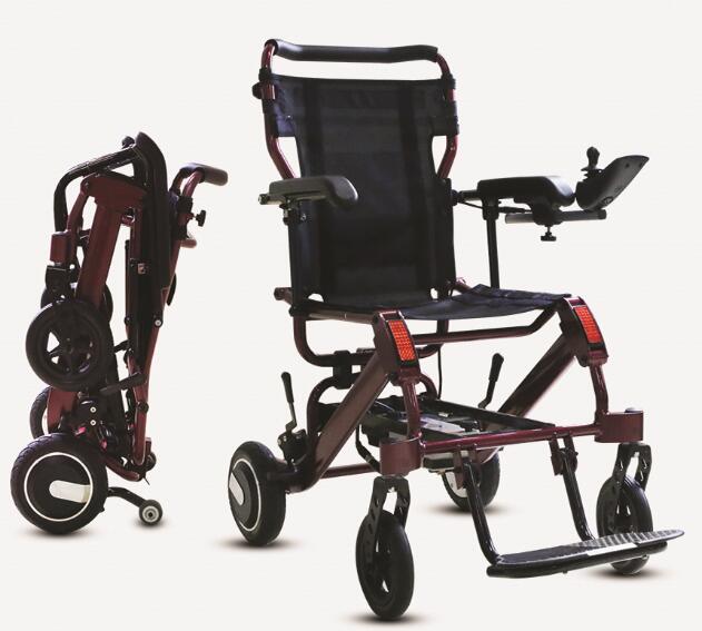 20KG Airplane Folding Brushless Electric Wheelchair