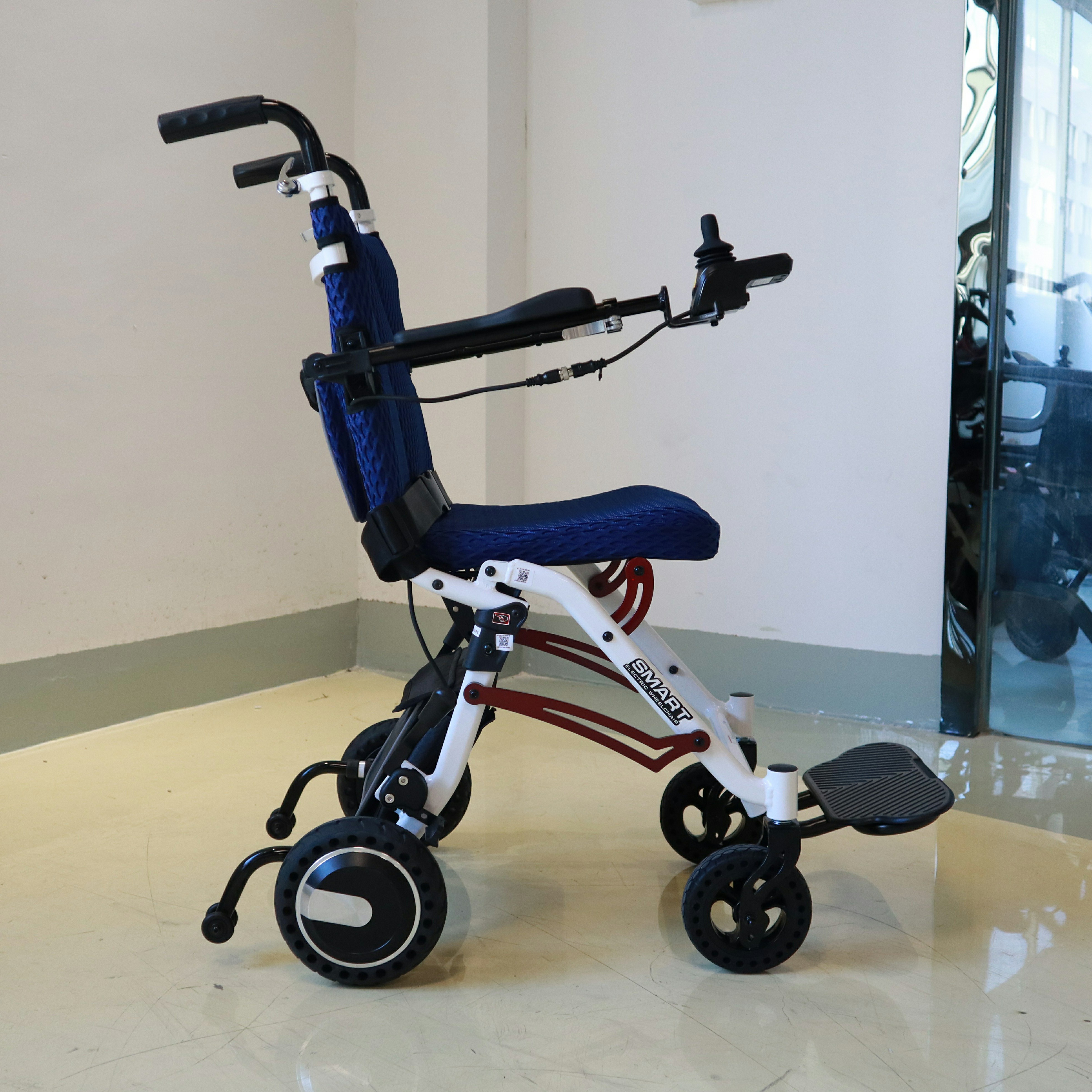 Ultra Light Folding Electric Wheelchair With Optional Remote Control