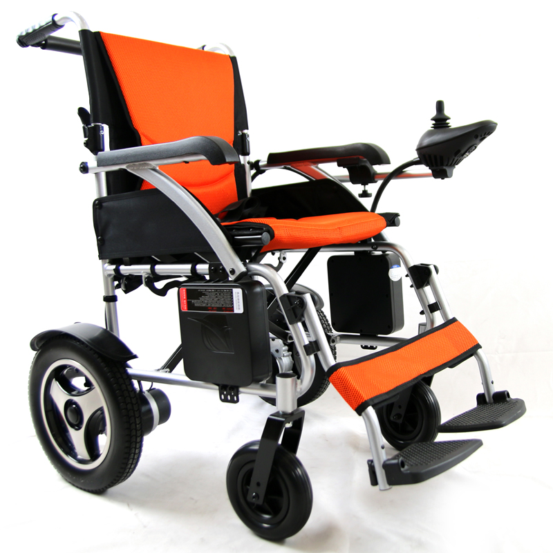 New foldable and lightweight electric wheelchair aluminum power wheel chair