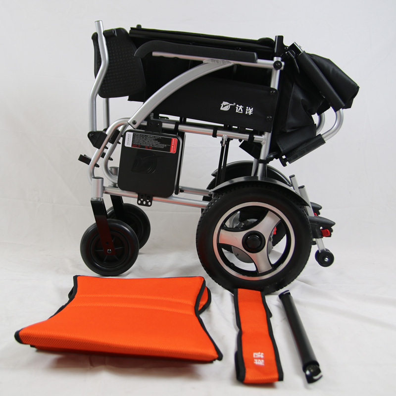 New foldable and lightweight electric wheelchair aluminum power wheel chair