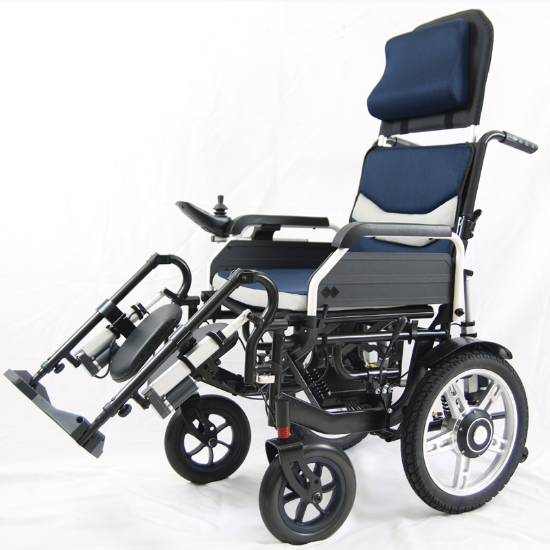 Fully Automatic Electric High Backrest Reclining Power Electric Wheelchair Folding for homecare