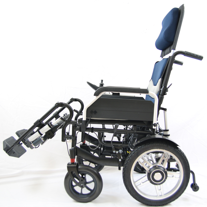 Fully Automatic Electric High Backrest Reclining Power Electric Wheelchair Folding for homecare