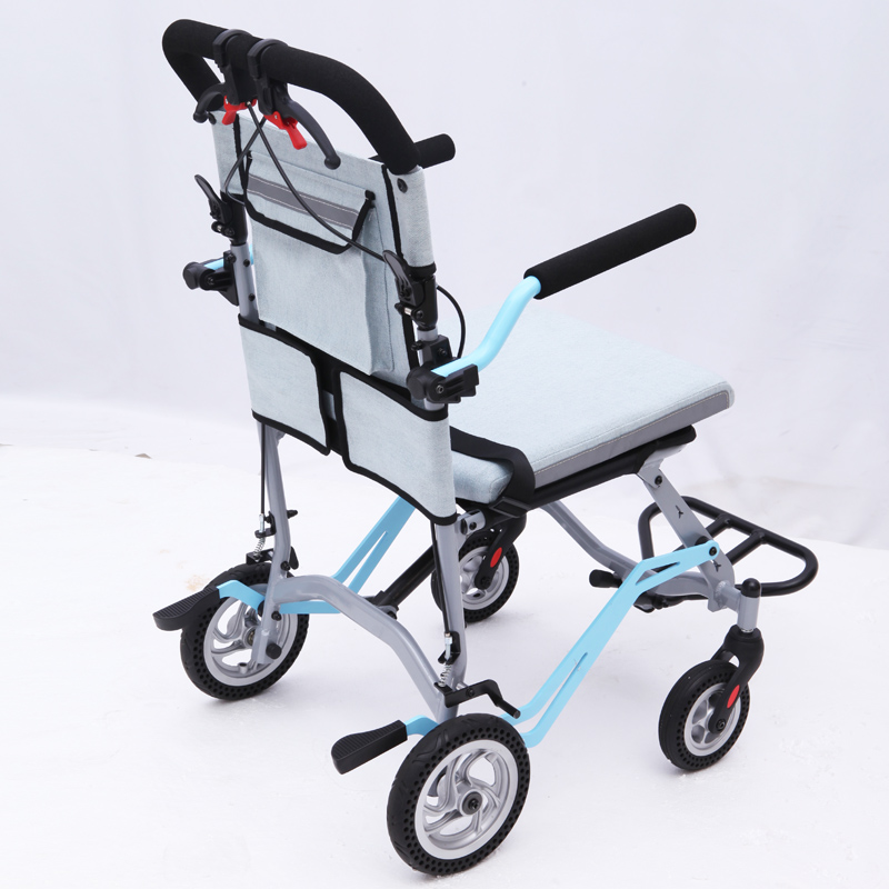 Super light Folding Aluminum Airport Transit Wheel Chair with Brake TRANSIT WHEELCHAIR