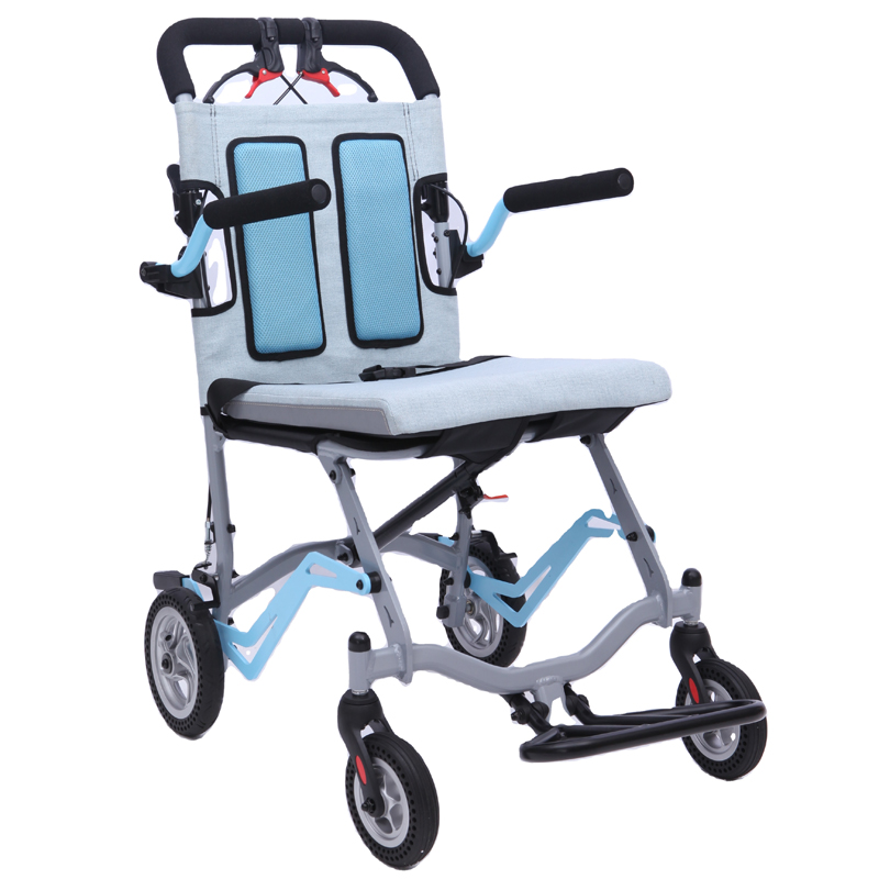 Super light Folding Aluminum Airport Transit Wheel Chair with Brake TRANSIT WHEELCHAIR