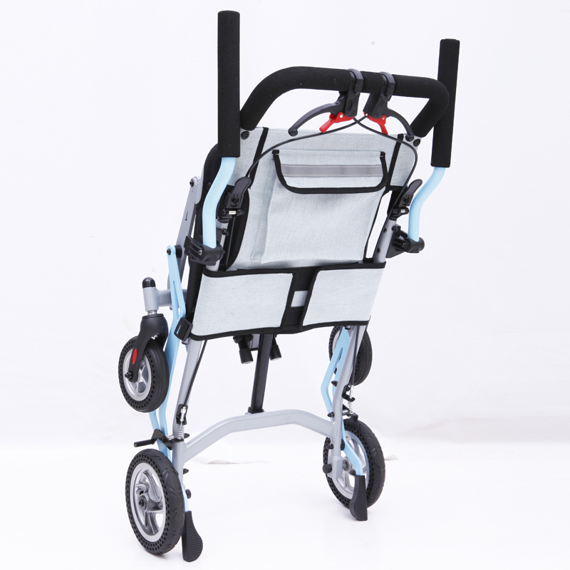Super light Folding Aluminum Airport Transit Wheel Chair with Brake TRANSIT WHEELCHAIR