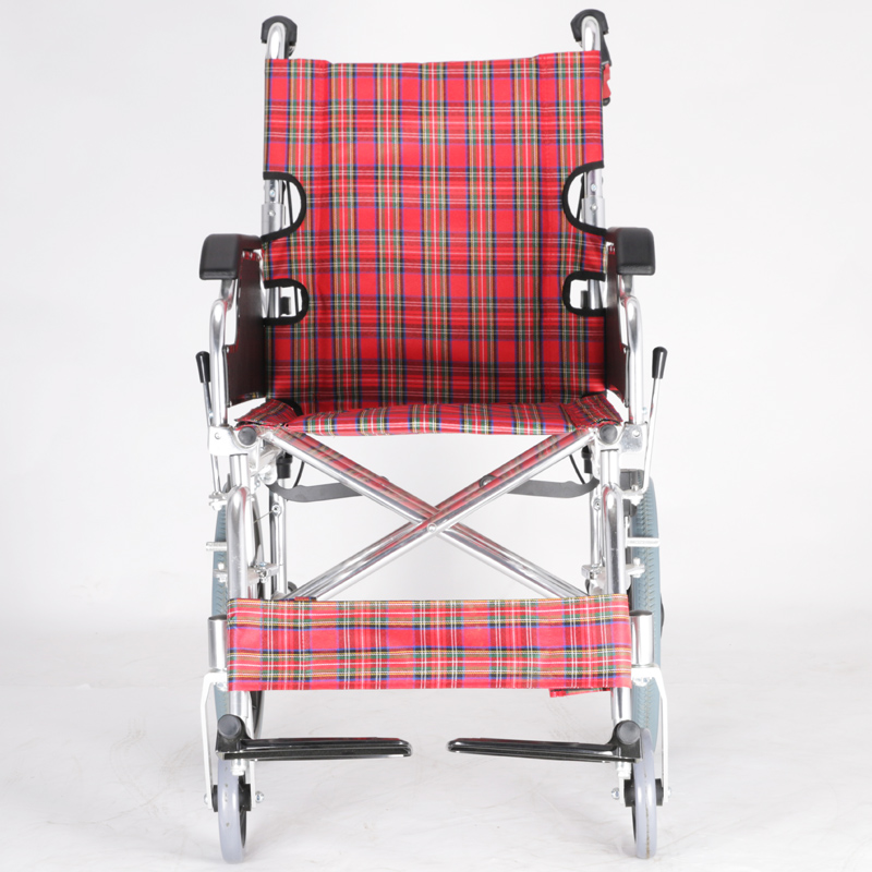 Light Weight Armrest Flip up Quick Release Rear Wheel Detachable Footrest Aluminum TRANSIT WHEELCHAIR