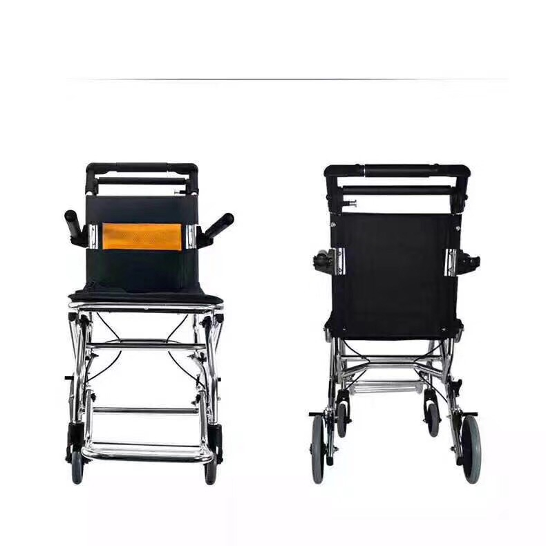 Super light Folding Aluminum Airport Transit Wheel Chair with new style Brake TRANSIT WHEELCHAIR