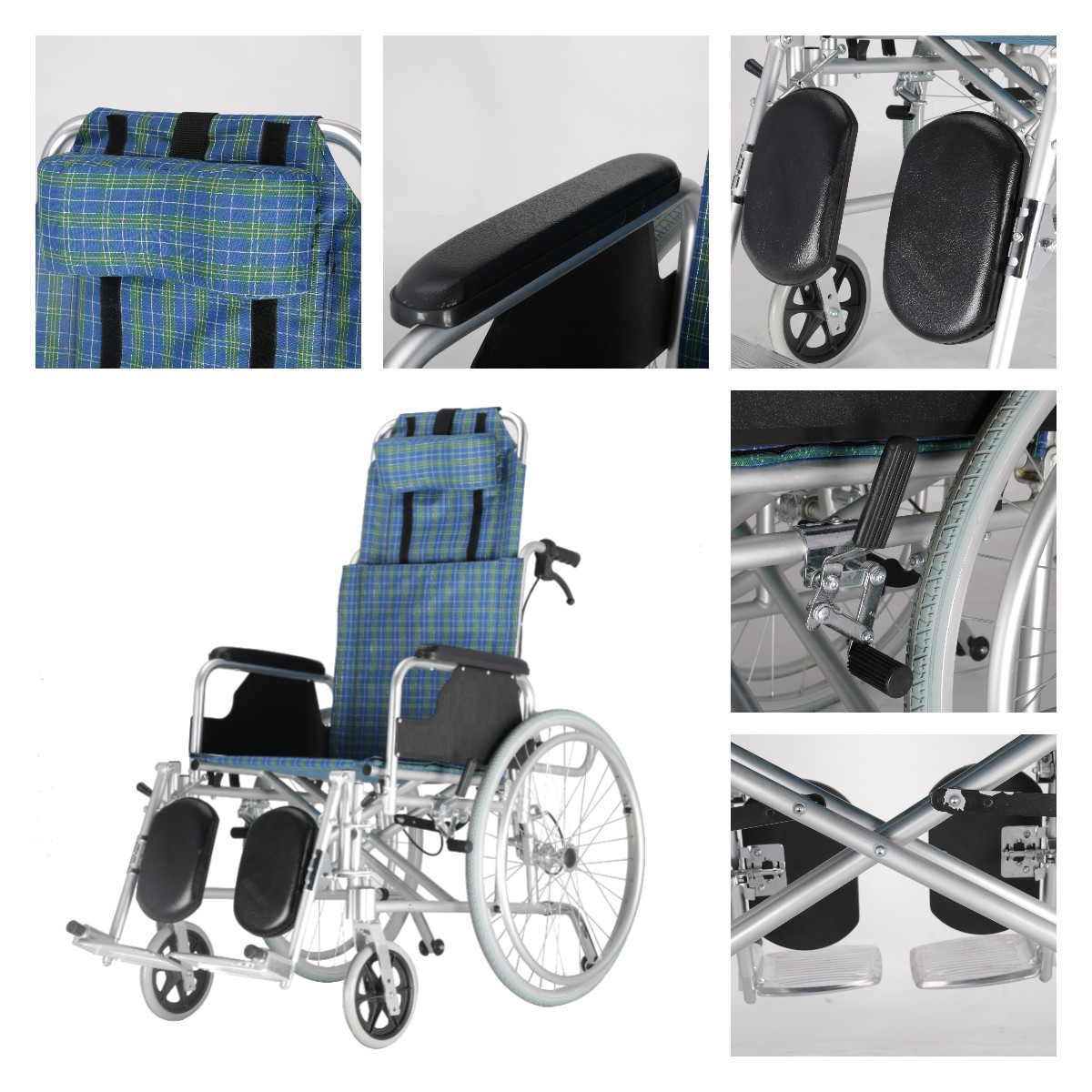 Reclining High back Aluminum Wheelchair DY01954LGC ALUMINIUM WHEELCHAIR