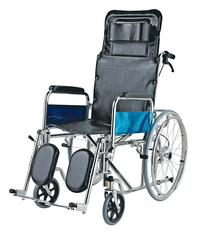 Steel Wheelchair with MAG Wheel and High back STEEL WHEELCHAIR