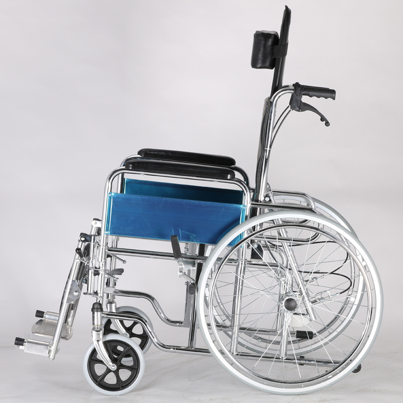 Steel Wheelchair with MAG Wheel and High back STEEL WHEELCHAIR