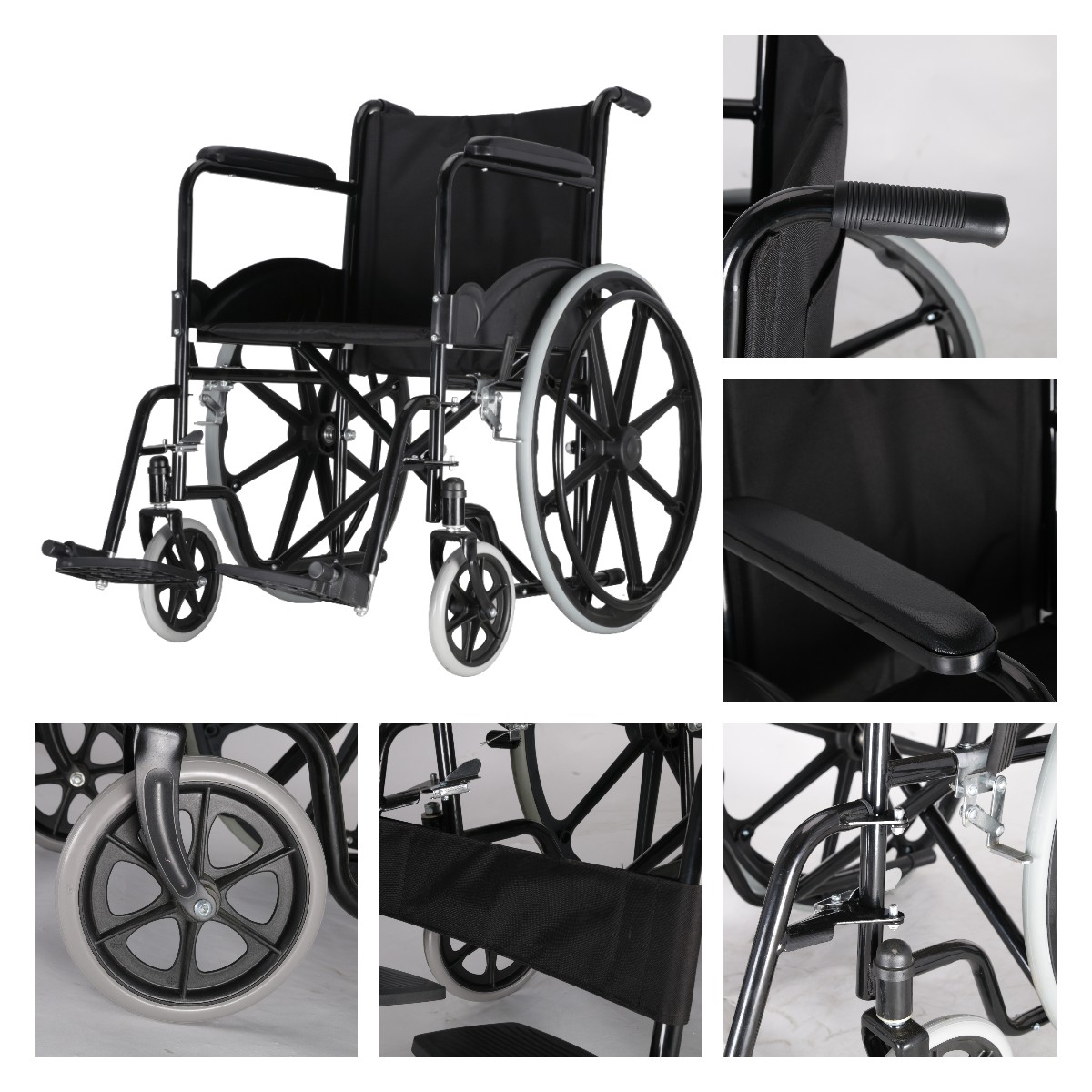 Steel Manual Wheelchair Rehabilitation for South America Market DY01972BDE 30 - 45 Days 8''/24''