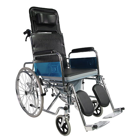 High Back Steel Wheelchair with MAG Wheel STEEL WHEELCHAIR