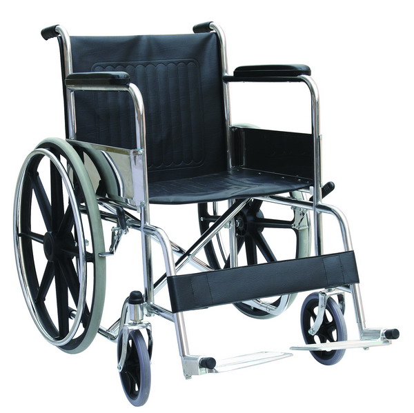 Cheap Chrome Steel Manual Wheelchair STEEL WHEELCHAIR