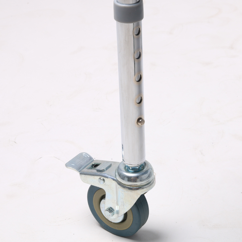 Folding Height Adjustable Pedal Brake Chrome Toilet Chair Wheelchair COMMODE CHAIR