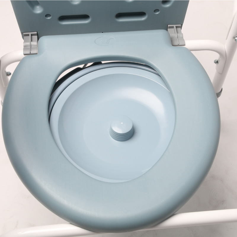 Folding Height Adjustable Commode Chair