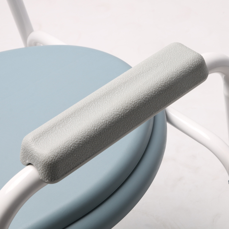 Folding Height Adjustable Commode Chair
